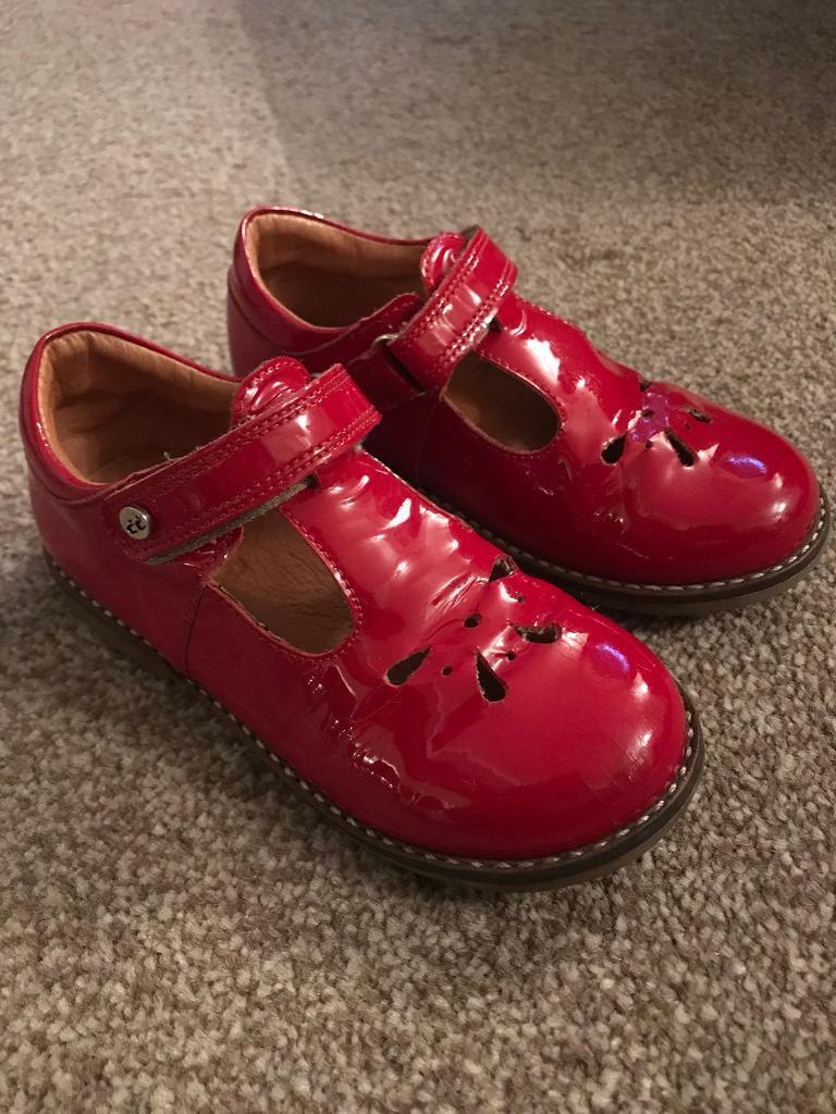 infant red patent shoes